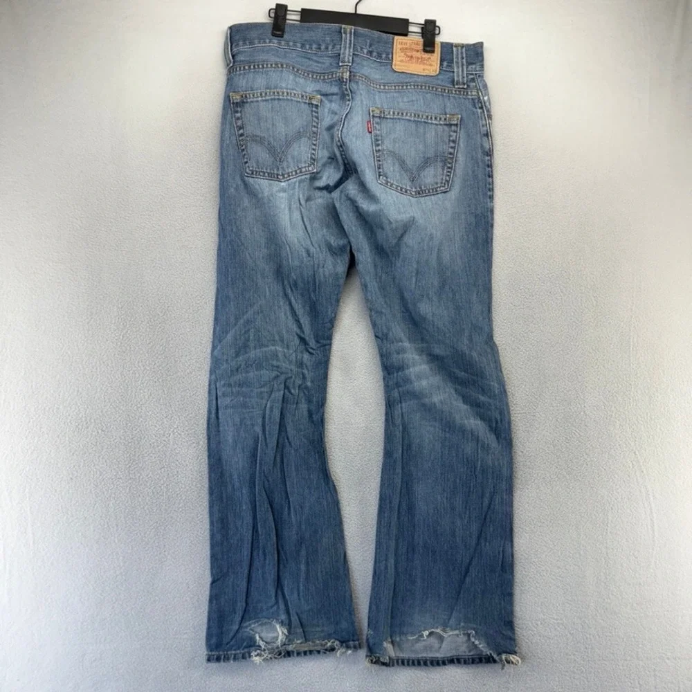 Vintage Levis Jeans Men's 34x32 Blue Denim 512 Bootcut Baggy Distressed Y2k